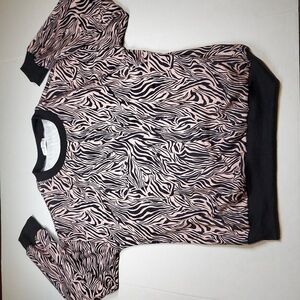 Barlver Animal Print crewneck Sweatshirt Size M
